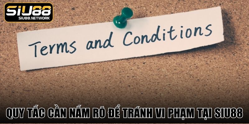 Quy tắc cần nắm rõ để tránh vi phạm tại Siu88 Quy tắc cần nắm rõ để tránh vi phạm tại Siu88